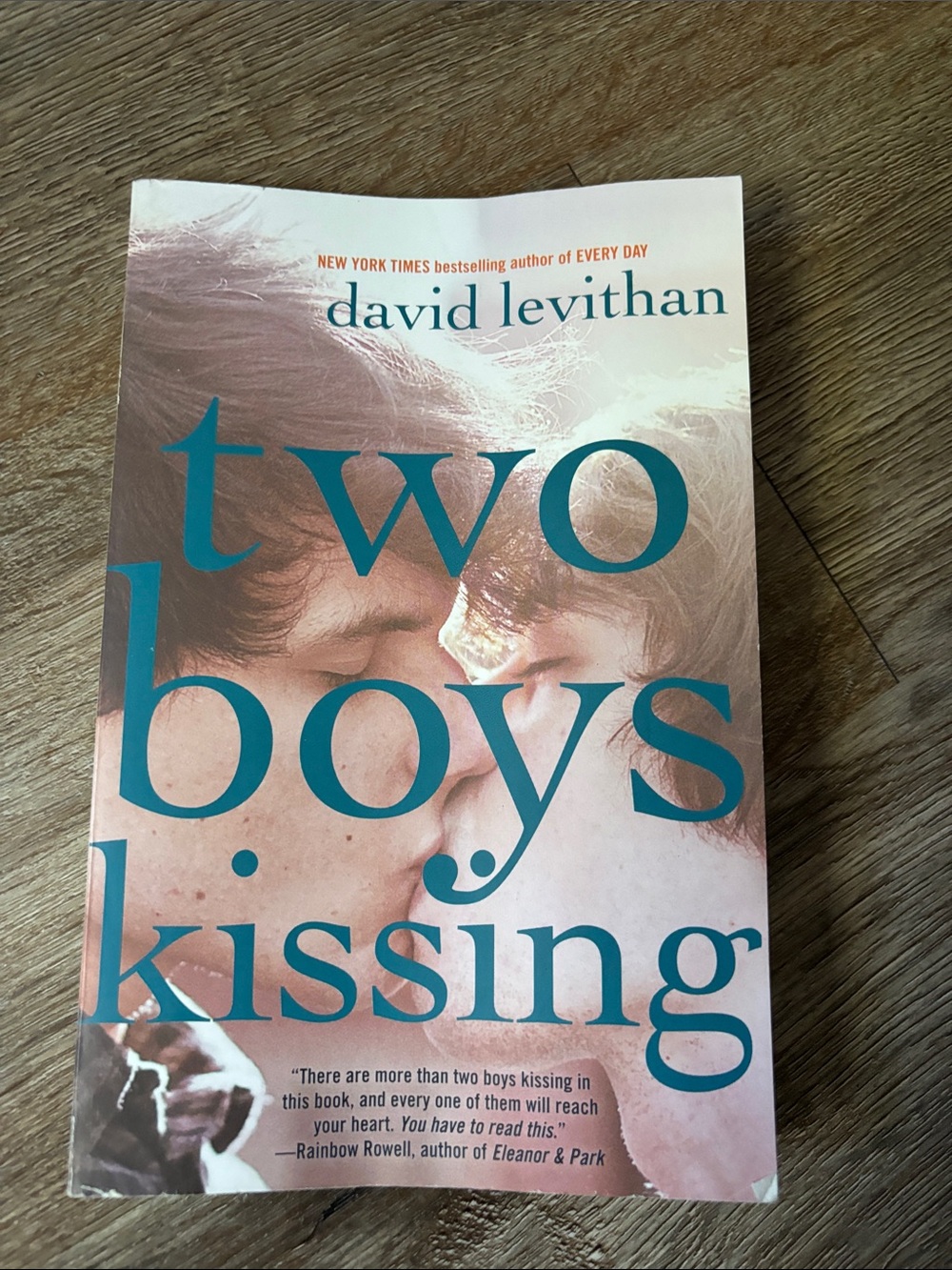 Two Boys Kissing Paperback Journal - Teal Cover